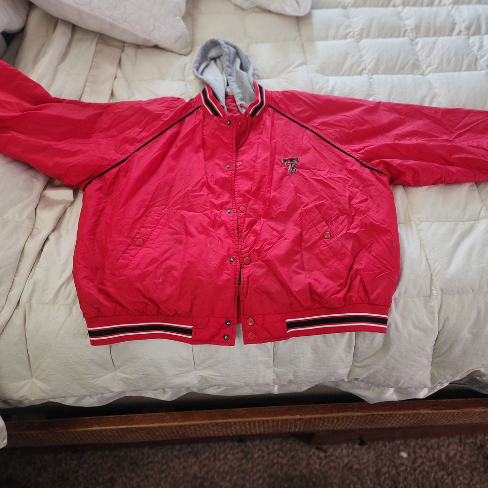 Texas Tech Womens Xl Lady Raiders Team Issue Hooded Jacket Free Shipping